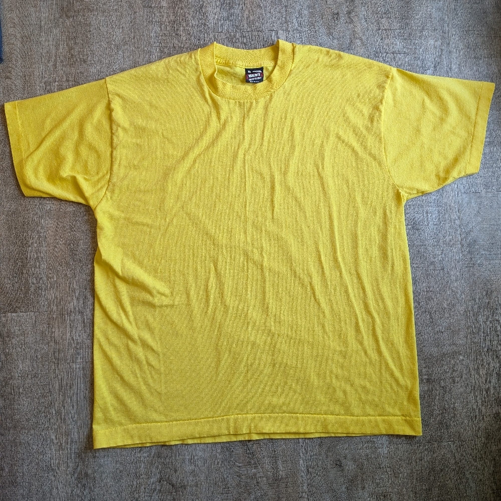 90's Deadstock Fruit Of The Loom Single Stitch Best Tag Blank XL Vintage